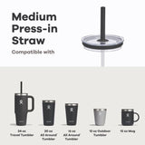 Medium Press-In Straw Lid