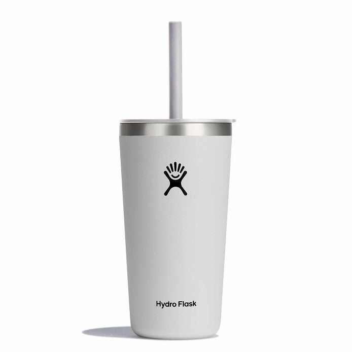 20 oz All Around™ Tumbler with Straw Lid - White E9