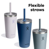 20 oz All Around™ Tumbler with Clear Straw Lid - White